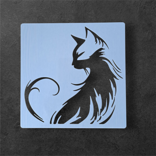 Trafarets - Ziemas kaķis