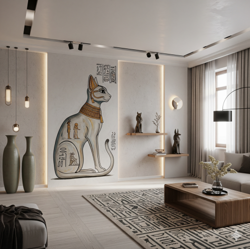 Trafarets - Ēģiptes kaķis