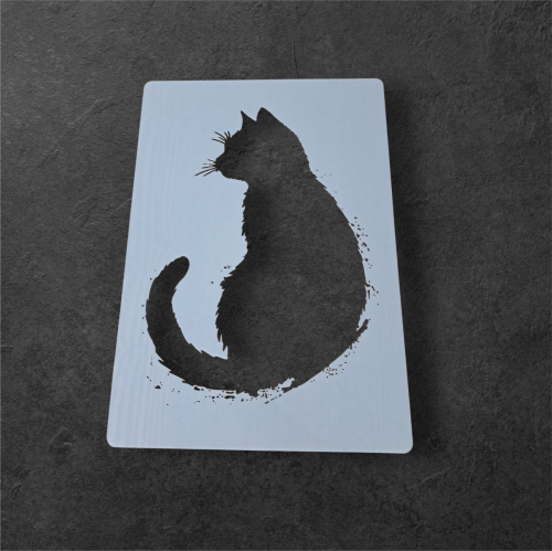 Trafarets - Melnais kaķis