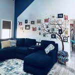 Trafarets - Koks ar putniem no piecām detaļām