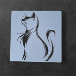 Trafarets - Ziemas kaķis 2