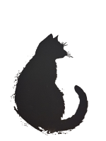 Trafarets - Melnais kaķis