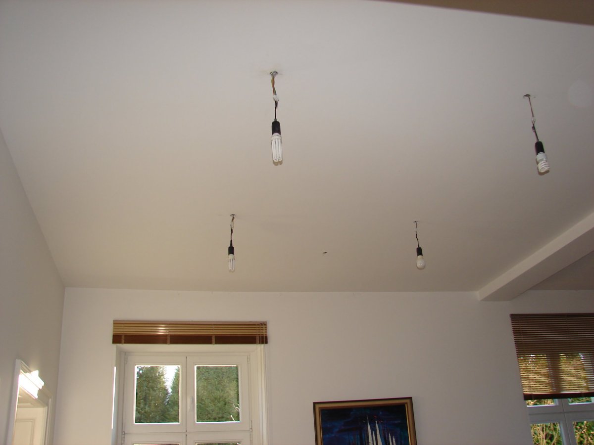 Ceiling before decorative finish