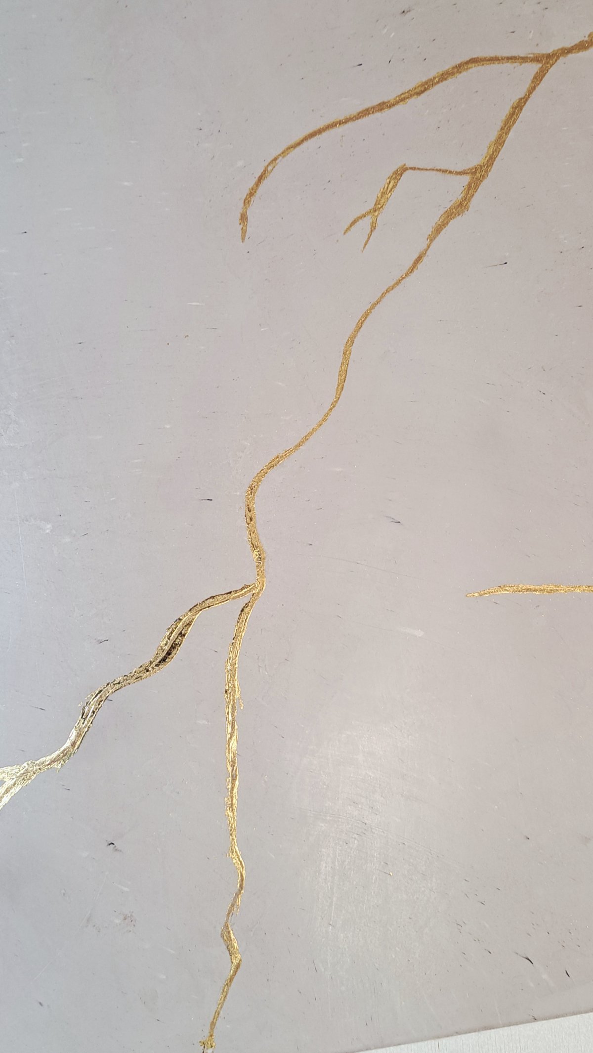 Monolithic gray decorative plaster